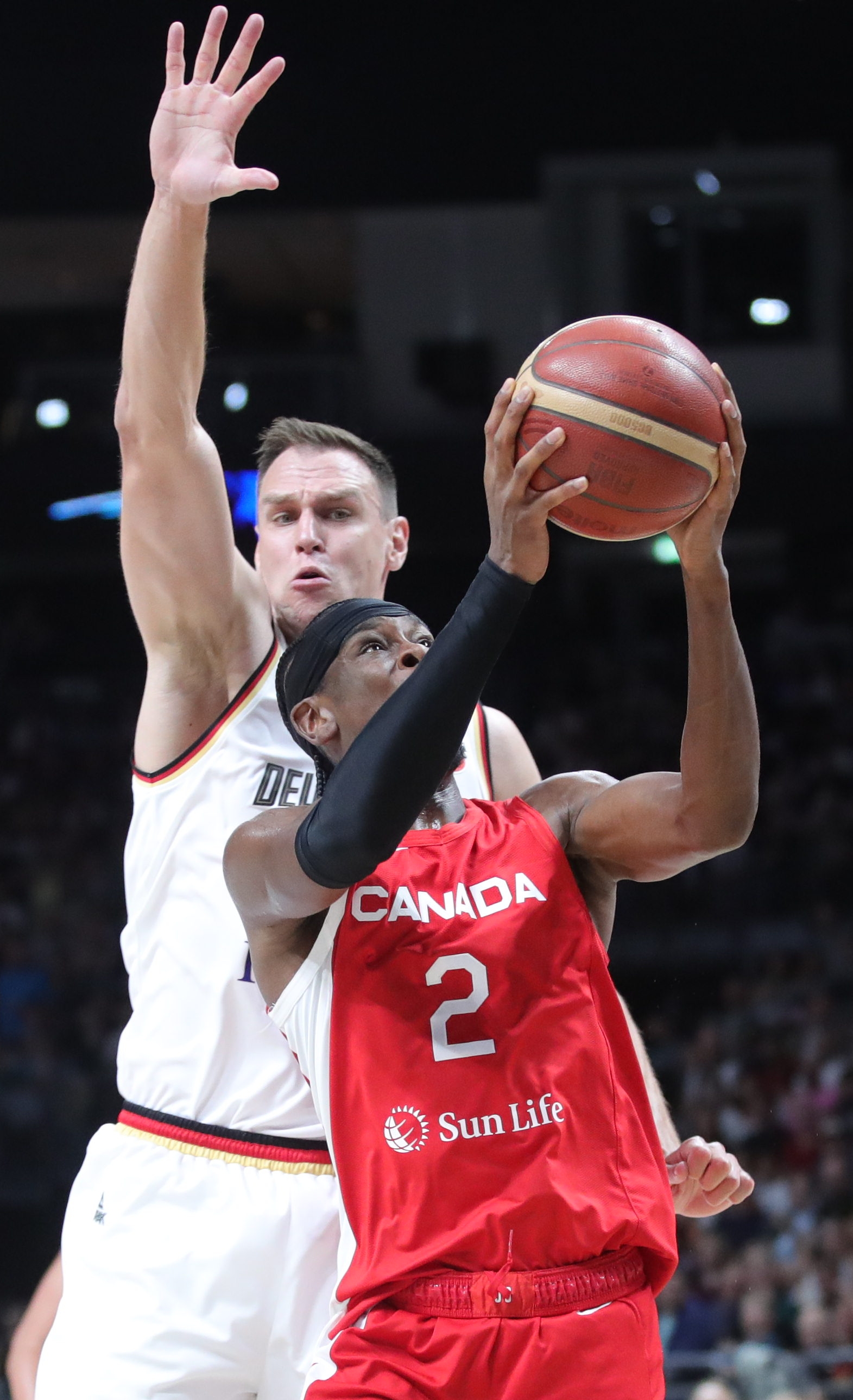 Shai at the line for Canada