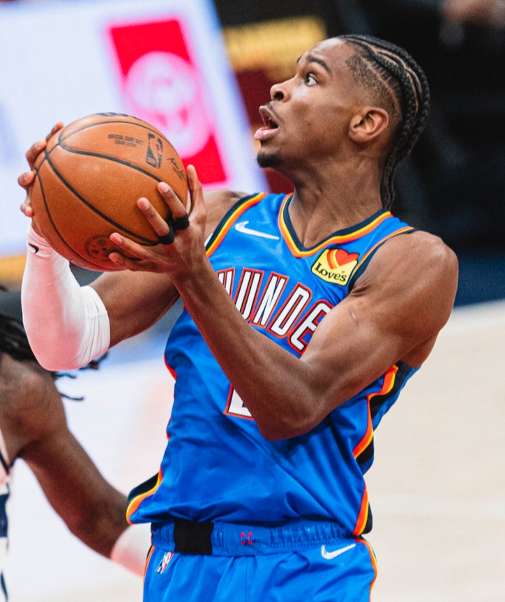 Shai bringing the ball up